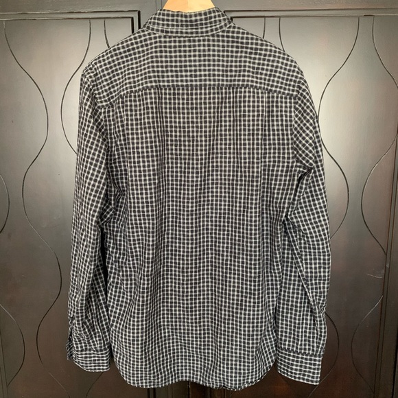 Club Monaco Micro-check Long Sleeve Shirt - Picture 2 of 6